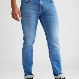 Spykar Blue Regular Fit Jeans image 3