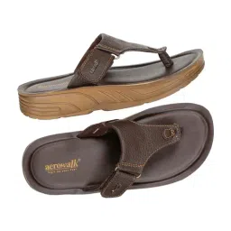 Aerowalk Men's Brown Casual Sandals image 5