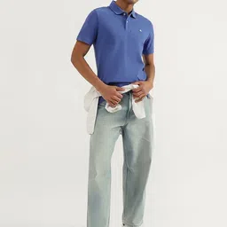 United Colors of Benetton Men Polo Collar Pure CottonT-shirt image 3