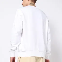 GAP White Regular Fit Embroidery Sweatshirt image 2