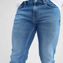 Spykar Blue Regular Fit Jeans image 5