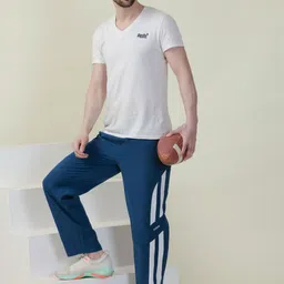 HRX by Hrithik Roshan Men Striped Track Pant image 5