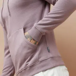 Fame Forever By Lifestyle Mauve Regular Fit Hoodie image 5