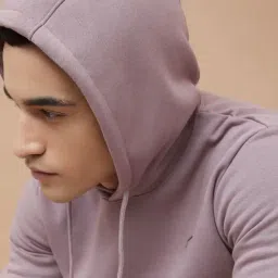 Fame Forever By Lifestyle Mauve Regular Fit Hoodie image 4