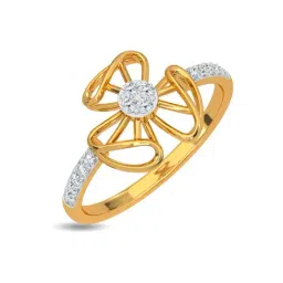 Kisna Diamond & Gold Jewellery Aviana 14k (585) Diamond & Gold Ring For Women-picture-27