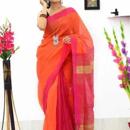 sourav biswas Colourblocked Pure Cotton Saree-picture-41
