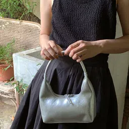 CORSICA Women Solid Half Moon Handheld Bag image 3