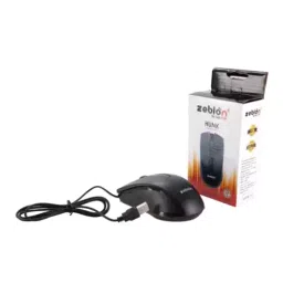 Zebion Hunk Black Wired Optical Gaming Mouse image 3