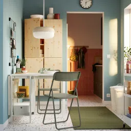 ikea vihals Gateleg table, white, 39/95/151x90 cm image 3