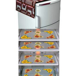 Dakshya Industries Fridge Top Cover and Fridge Mat Combo Set of 5-picture-3