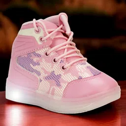 Lil Lollipop Abstract Designed LED Shoes - Pink-picture-32