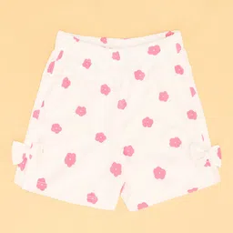 Pantaloons Baby Pack Of 3 Giraffe & Floral Printed Shorts - Multi Colour image 5