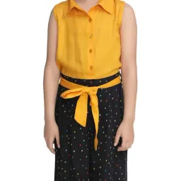 StyleStone Kids Yellow Printed Jumpsuit image 4
