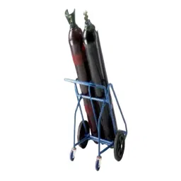 SUWAS TROLLEY STORE 250 Kg Load Capacity Mild Steel/Iron Oxygen Cylinder Handling Trolley, SU-OT-009-image-84