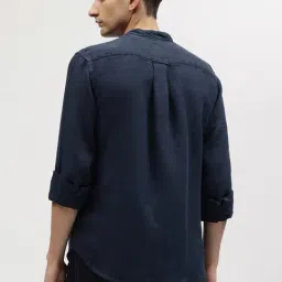 GANT Solid Band Collar Regular Fit Shirt image 2