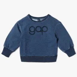 GAP Girls Blue Embroidery Sweatshirt-image-13