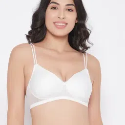 Clovia White Non Wired Padded T-Shirt Bra-picture-28