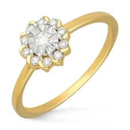 Malabar Gold and Diamonds 18k IGI Certified Diamond Yellow Gold Ring for Women-picture-14