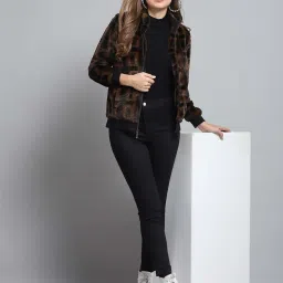 Monte Carlo Brown Printed Regular Fit Sweatshirt image 5