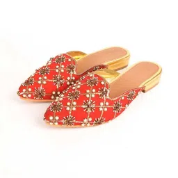 Sole House Women's Red Mule Shoes image 5