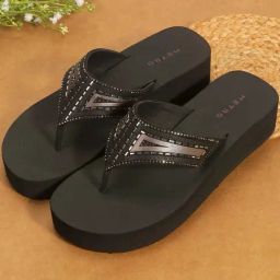 Metro Women's Black Casual Sandals-picture-3