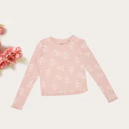 Pantaloons Junior Girls Peach Whip Printed T-Shirt-picture-38