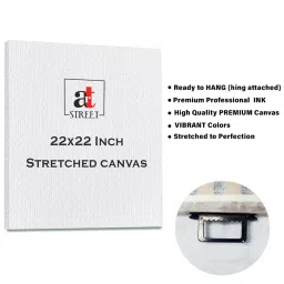 Art Street Multicolour Large Stretched Woman With Colorful Canvas Painting image 5