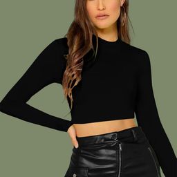 Dream Beauty Fashion Round Neck Fitted Crop Top-picture-34