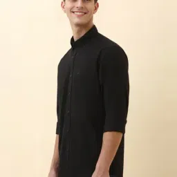 Allen Solly Black Regular Fit Shirt image 3
