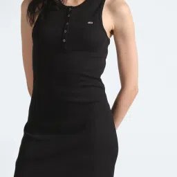 Tommy Hilfiger Black Self Fitted Dresses image 5