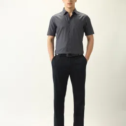 Arrow Grey Cotton Regular fit Self Formal Shirt image 5