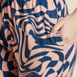 Sweet Dreams Beige Printed Top With Pyjamas image 5