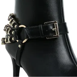 London Rag Women's Black Stiletto Booties image 5