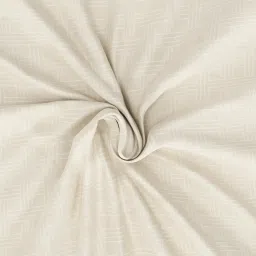 Nautica Marina Bay Ivory Cotton Geometric 250 TC King Fitted Bedsheet with 2 Pillow Covers image 5