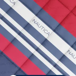 Nautica Ocean View Blue & Red Cotton StripedSingle Comforter image 5