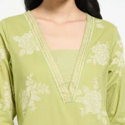 Rangmanch by Pantaloons Green Printed Kurtas image 5