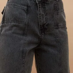 Ginger By Lifestyle Black Cotton Regular Fit Jeans image 5