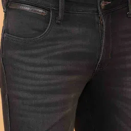 Wrangler Washed Black Slim Fit Jeans image 5