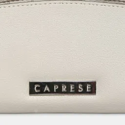 Caprese Dorrita Taupe Faux Leather Textured Zip Around Wallet image 5