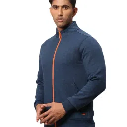 Park Avenue Blue Slim Fit Sweatshirt image 3