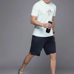 WROGN ACTIVE Men Blue Typography Printed Dry Pro Slim Fit T-shirt image 3