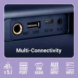 Zebronics Portable Bluetooth Speaker Blue 20 W Mono Channel, Zeb-Rocket 200 image 4