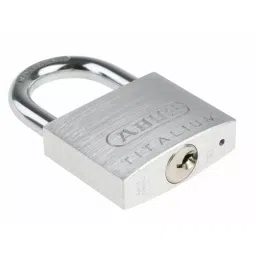ABUS 64TI Key Weatherproof Titanium Weatherproof Padlock Keyed Alike 8 mm Shackle 50 mm Body, 64TI/50 KA6511 image 3