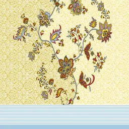 JaipurFabric Blue Cotton Printed 240 TC King Size Bedsheet with 2 Pillow Covers image 5