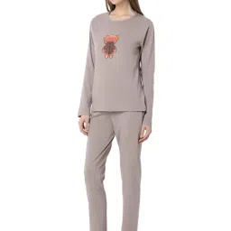 Smarty Pants Brown Cotton Regular Fit Sleepwear Robes image 3