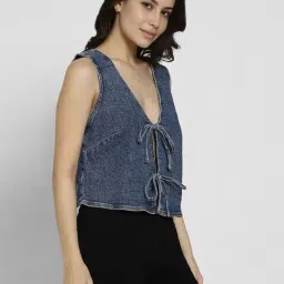 American Eagle Navy Regular Fit Top image 3