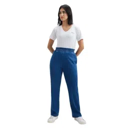 Pepe Jeans Blue Plain Trouser image 4