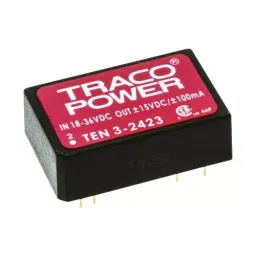 TRACO POWER Isolated Through Hole DC / DC Converters DC/DC CONVERTER, 2 O/P, 0.25A, 5V, TEN 3-1221-picture-38