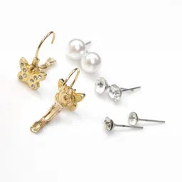 Shivarth Women Stainless Steel Artificial Stones and Beads Earrings image 5