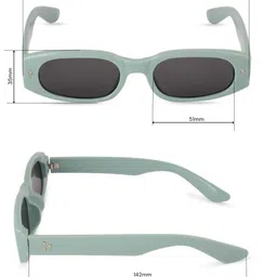 DukieKooky Unisex UV Protected Lens Rectangle Sunglasses FZSG007B image 4